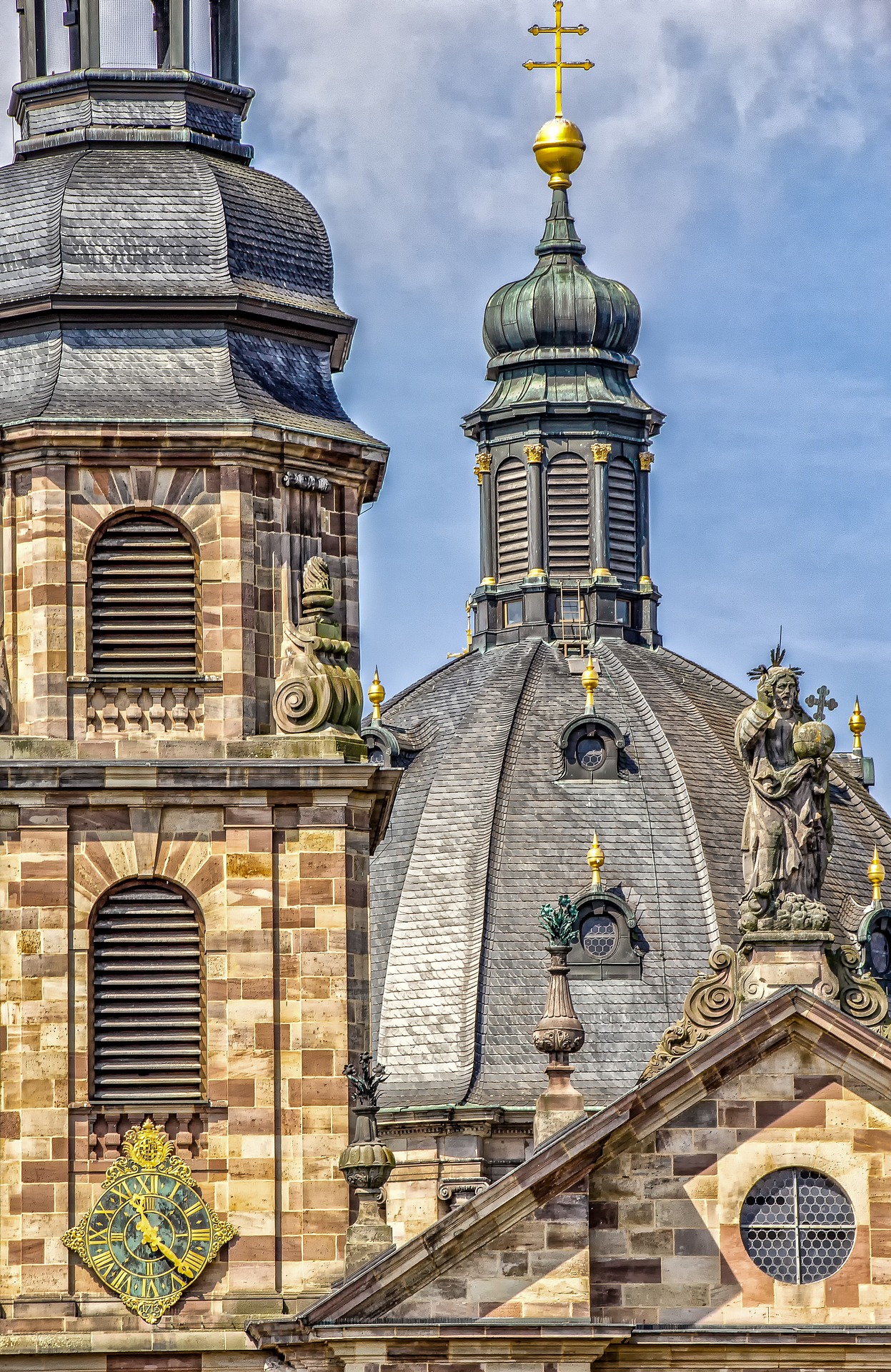 church towers in metal