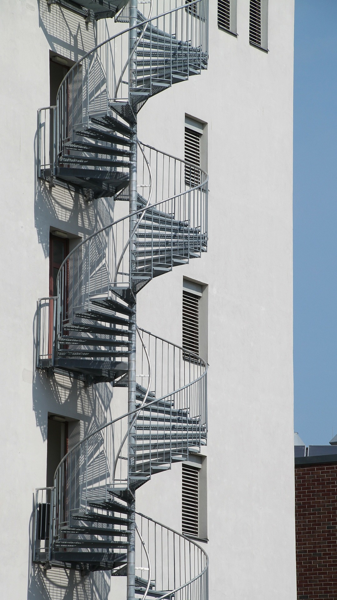 spiral staircase in metal